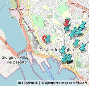 Mappa Via Bruscu Onnis, 09123 Cagliari CA, Italia (1.3705)