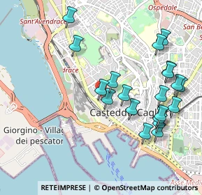 Mappa Via Bruscu Onnis, 09123 Cagliari CA, Italia (1.16)