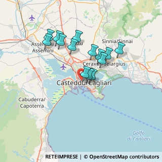 Mappa Via Bruscu Onnis, 09123 Cagliari CA, Italia (6.66357)
