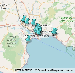 Mappa Via della Pineta, 09129 Cagliari CA, Italia (6.83733)