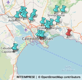 Mappa Via della Pineta, 09129 Cagliari CA, Italia (8.765)
