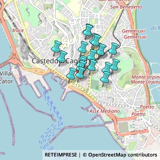 Mappa Piazza Alcide de Gasperi, 09125 Cagliari CA, Italia (0.6875)