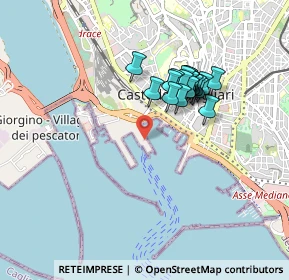 Mappa Molo Sabaudo, 09123 Cagliari CA, Italia (0.7865)