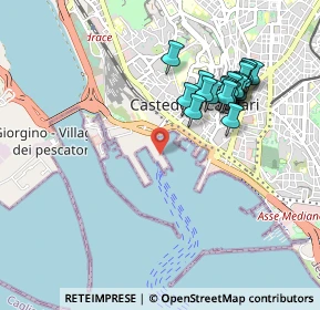 Mappa Molo Sabaudo, 09123 Cagliari CA, Italia (1.0175)