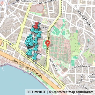 Mappa Viale Cimitero, 09100 Cagliari CA, Italia (0.2365)