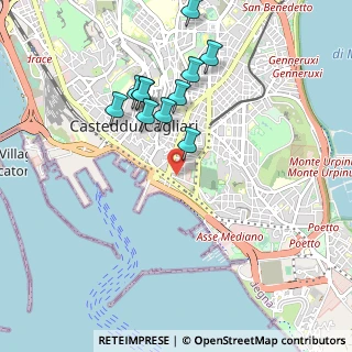 Mappa Cagliari Viale Bonaria-b.d.s., 09125 Cagliari CA, Italia (1.01)