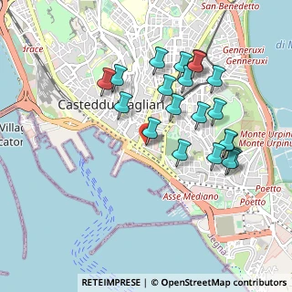 Mappa Cagliari Viale Bonaria-b.d.s., 09125 Cagliari CA, Italia (1.016)