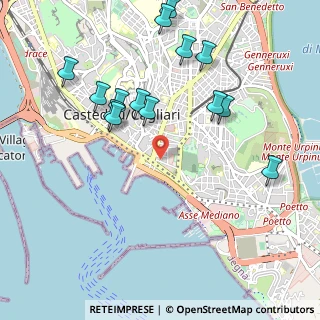 Mappa Cagliari Viale Bonaria-b.d.s., 09125 Cagliari CA, Italia (1.21857)
