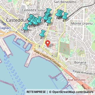 Mappa Cagliari Viale Bonaria-b.d.s., 09125 Cagliari CA, Italia (0.6645)