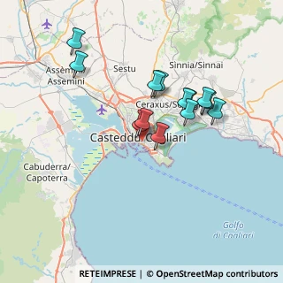 Mappa Cagliari Viale Bonaria-b.d.s., 09125 Cagliari CA, Italia (6.84154)