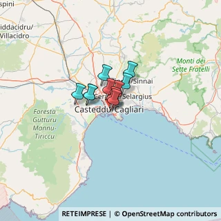 Mappa Cagliari Viale Bonaria-b.d.s., 09125 Cagliari CA, Italia (13.76818)
