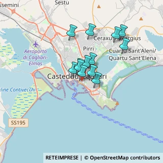 Mappa Cagliari Viale Bonaria-b.d.s., 09125 Cagliari CA, Italia (2.80692)