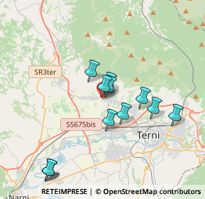 Mappa Strada di Rotale, 05100 Terni TR, Italia (3.705)