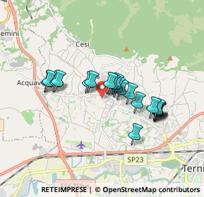 Mappa Strada di Rotale, 05100 Terni TR, Italia (1.498)