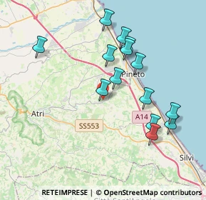 Mappa Via rotabile per Pineto, 64025 Pineto TE, Italia (3.9)