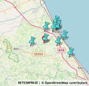 Mappa Via rotabile per Pineto, 64025 Pineto TE, Italia (2.88273)