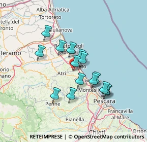 Mappa Via rotabile per Pineto, 64025 Pineto TE, Italia (11.576)