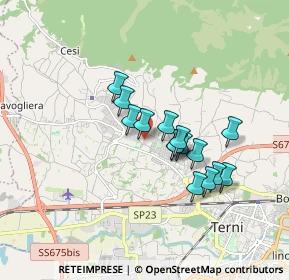 Mappa Via Campitello, 05100 Terni TR, Italia (1.4)