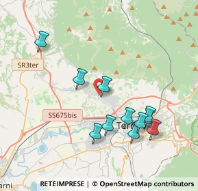 Mappa Via Campitello, 05100 Terni TR, Italia (3.96545)