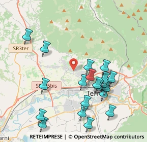 Mappa Via Campitello, 05100 Terni TR, Italia (4.507)