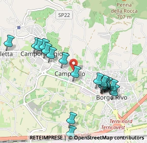 Mappa Via Campitello, 05100 Terni TR, Italia (1.0615)