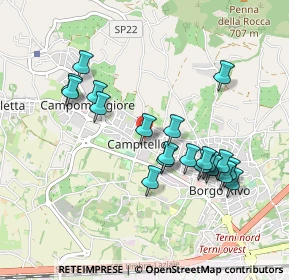 Mappa Via Campitello, 05100 Terni TR, Italia (0.936)