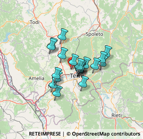 Mappa Via del Mandorlo, 05100 Terni TR, Italia (9.1005)