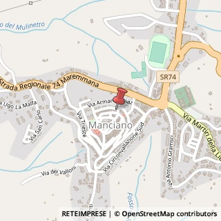 Mappa Via San Martino, 4, 58014 Manciano, Grosseto (Toscana)