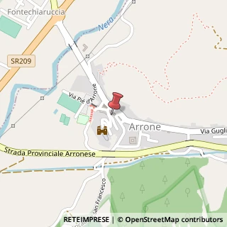 Mappa Via Guglielmo Marconi, 59, 05031 Arrone, Terni (Umbria)