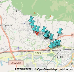 Mappa Strada di Lagarello, 05100 Terni TR, Italia (1.398)