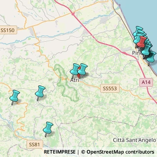 Mappa Via S. Pietro, 64032 Atri TE, Italia (6.9185)