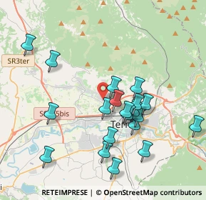 Mappa Via Del Rivo angolo, 05100 Terni TR, Italia (3.9735)