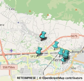 Mappa Via Del Rivo angolo, 05100 Terni TR, Italia (1.91615)