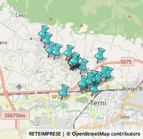 Mappa Via Del Rivo angolo, 05100 Terni TR, Italia (1.242)