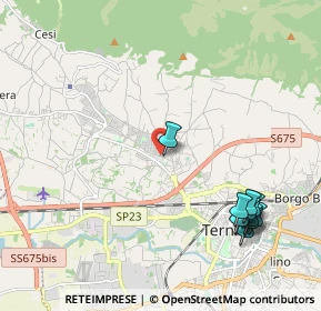 Mappa Via Del Rivo angolo, 05100 Terni TR, Italia (2.61091)