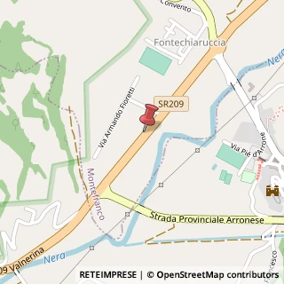Mappa Piazza Medici, 8, 05030 Montefranco, Terni (Umbria)