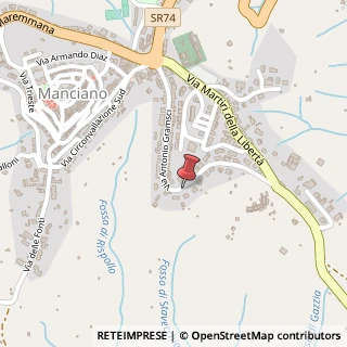 Mappa Via Antonio Gramsci, 32/G, 58014 Manciano, Grosseto (Toscana)