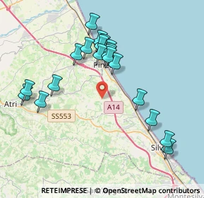 Mappa Via Colle Cretone, 64025 Pineto TE, Italia (4.035)