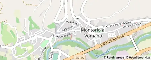 Mappa Montorio al Vomano