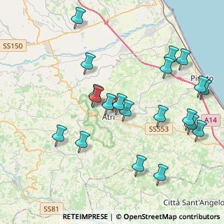 Mappa Via Fonte Canale, 64032 Atri TE, Italia (4.6595)