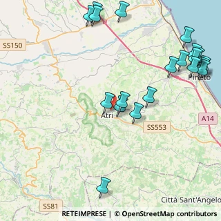 Mappa Via Fonte Canale, 64032 Atri TE, Italia (5.7365)
