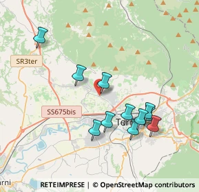 Mappa Via del Centenario, 05100 Terni TR, Italia (3.77818)