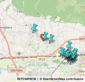 Mappa Via del Centenario, 05100 Terni TR, Italia (2.704)