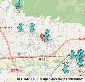Mappa Via del Centenario, 05100 Terni TR, Italia (2.84)