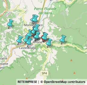 Mappa Via Guglielmo Marconi, 05031 Arrone TR, Italia (1.608)