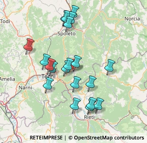 Mappa Via Guglielmo Marconi, 05031 Arrone TR, Italia (14.87)