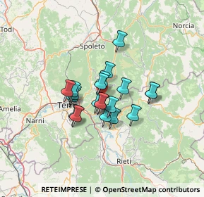 Mappa Via Guglielmo Marconi, 05031 Arrone TR, Italia (9.2455)
