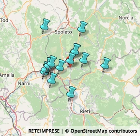 Mappa Via Guglielmo Marconi, 05031 Arrone TR, Italia (10.71667)