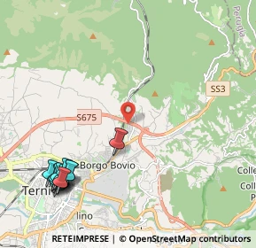 Mappa Via Trevi, 05100 Terni TR, Italia (2.98462)