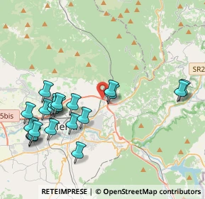 Mappa Via Trevi, 05100 Terni TR, Italia (4.7075)